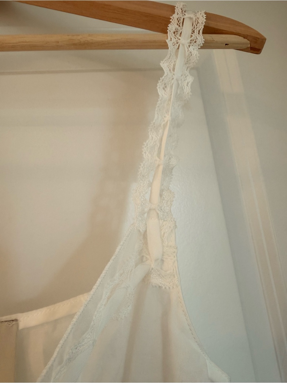 Reformation White Lace-Trim Button-Front Eveline Top - Picture 9 of 12